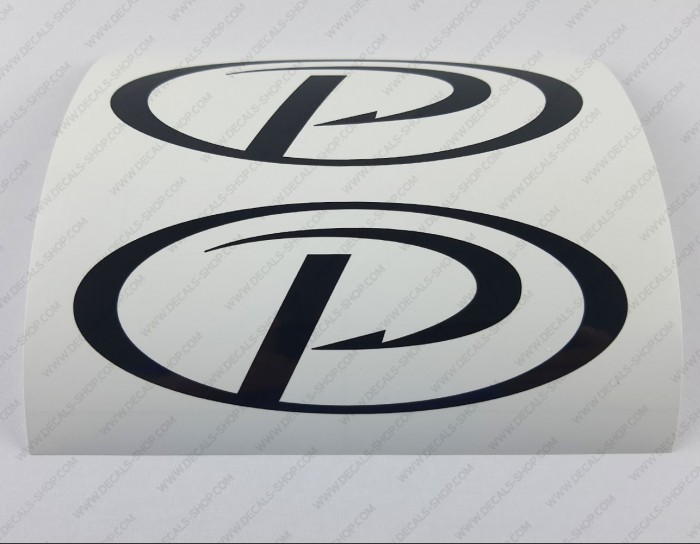 Pursuit Boat Logo Oval Decal Set of 2 x 6"